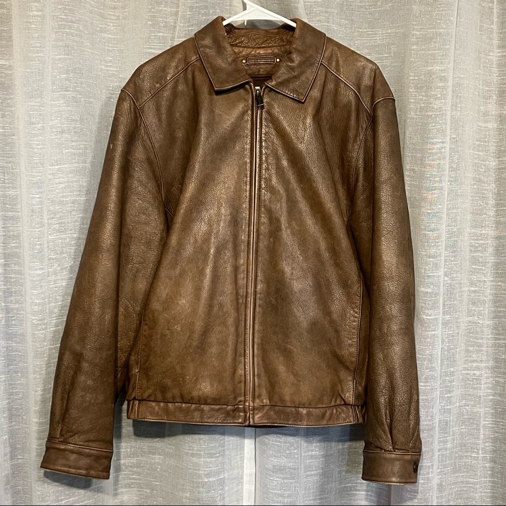Wilsons Leather Leather Jacket Chocolate Brown size Large